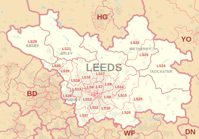 Phân Tích Các Khu Vực Chính Tại Leeds